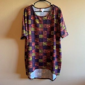 LULAROE Orange, Purple, Green Irma Sz Small